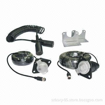 Car Reversing System, 7-pin Trailer Cable Supports 1CH for Trailer
